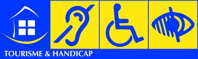 Tourisme & Handicap brand – hearing, Tourisme & Handicap brand – motor, Tourisme & Handicap brand – visual